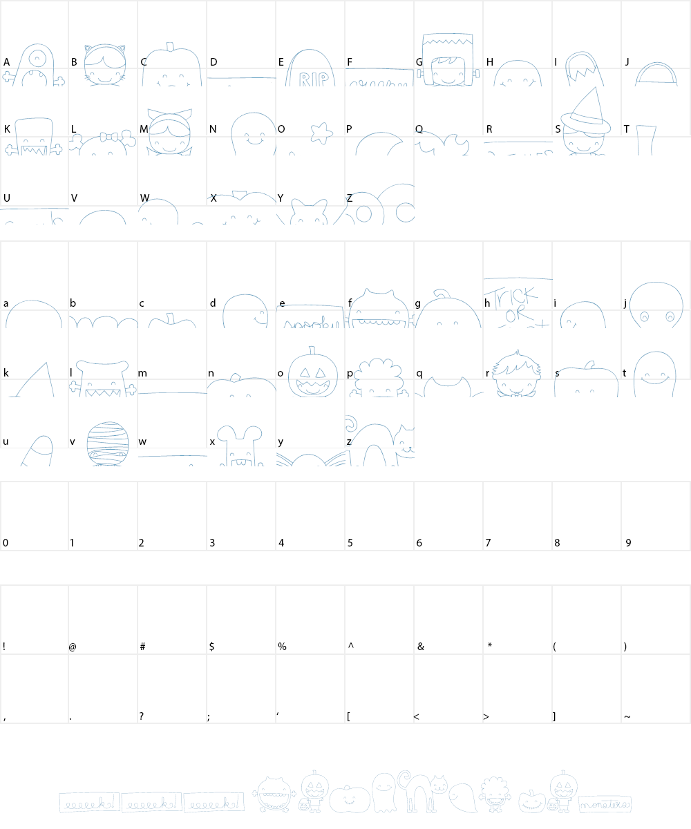 MTF Sweet Halloween Dings Font Character
